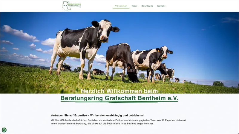 Website für den Beratungsring Grafschaft Bentheim in Neuenhaus, erstellt von 52grad