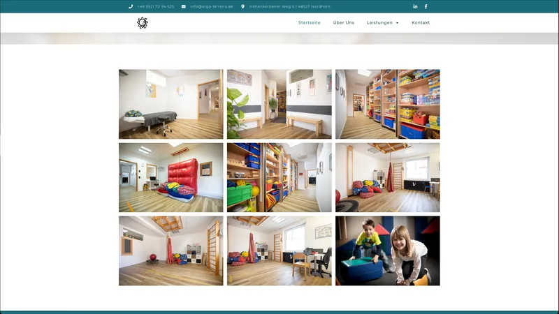 Website für die Praxis für Ergotherapie Petra Ferreira in Nordhorn, erstellt von 52grad
