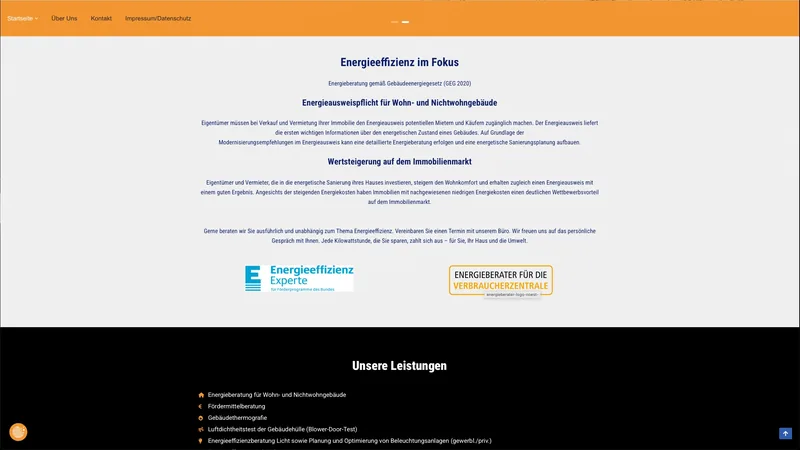 Website für IBE-Nöst Energieberatung in Emlichheim, erstellt von 52grad
